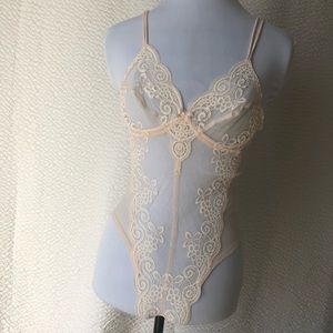Vintage 1970? lace bodysuit